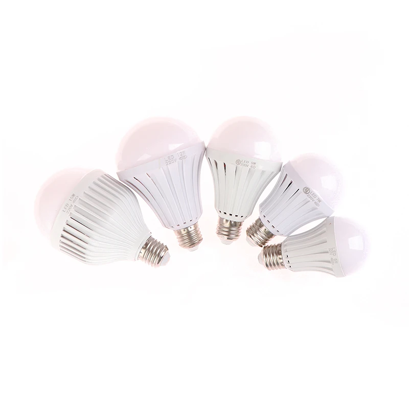 New 5/7/9/12/15W E27 LED Light Bulb Portable Spotlights The Smart Emergency Bulb High Brightness Rechargeable Light