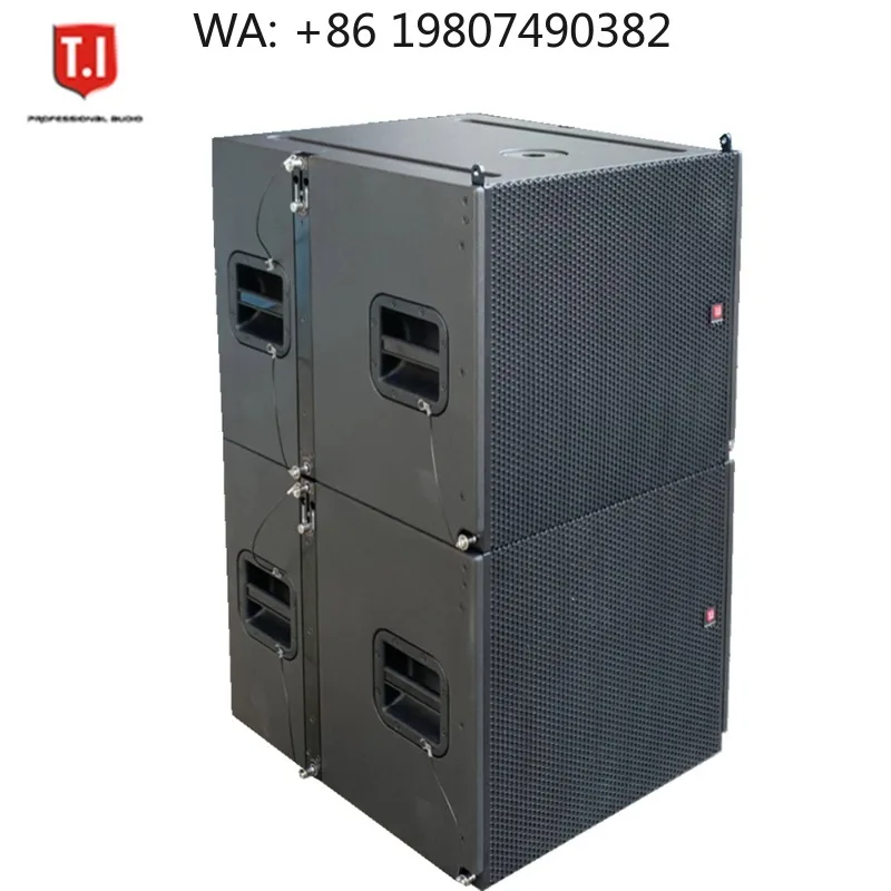 Full Dual 15-inch Passive PA Sound System, High-Power Full-Range Speaker Equipment for Church and Indoor Stage Activities