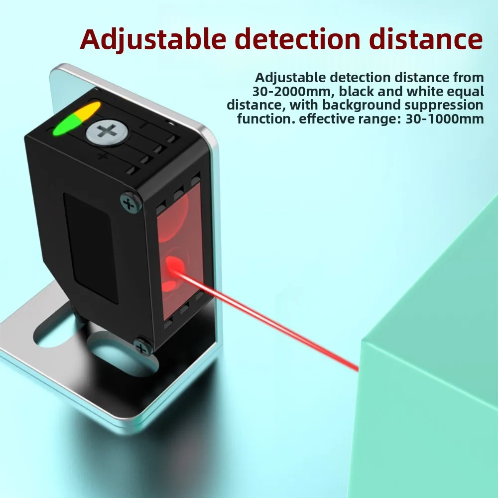 Long-distance laser diffuse reflection sensor black and white isometric 0-2 meters adjustable BX-G3010 G2010P