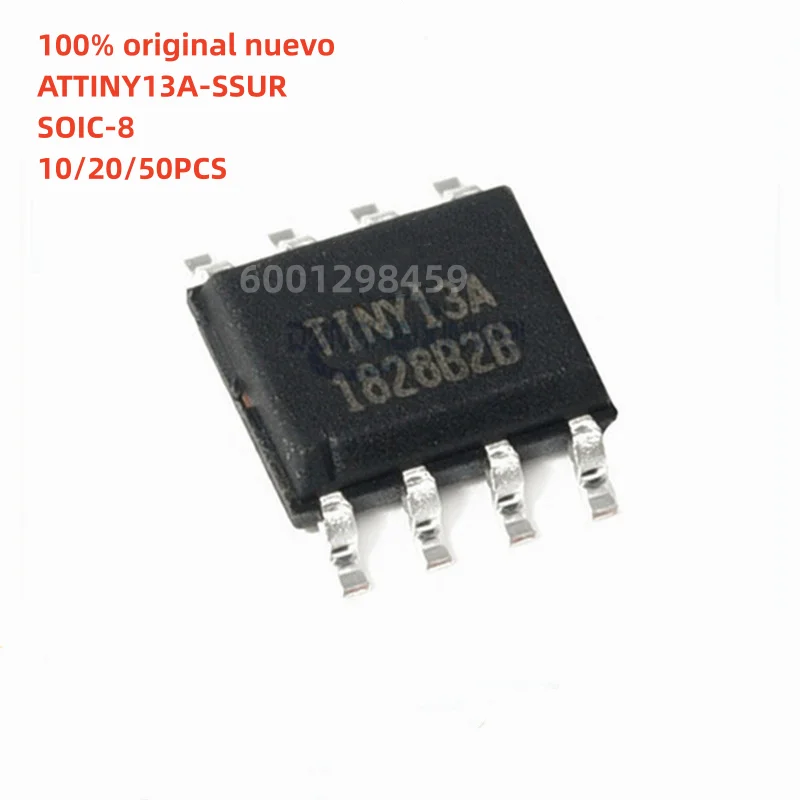 

100% original nuevo 5 -50pcs ATTINY13A-SSUR ATTINY13A-SSU TTINY13A IC MCU 8BIT 1KB FLASH 8SOIC