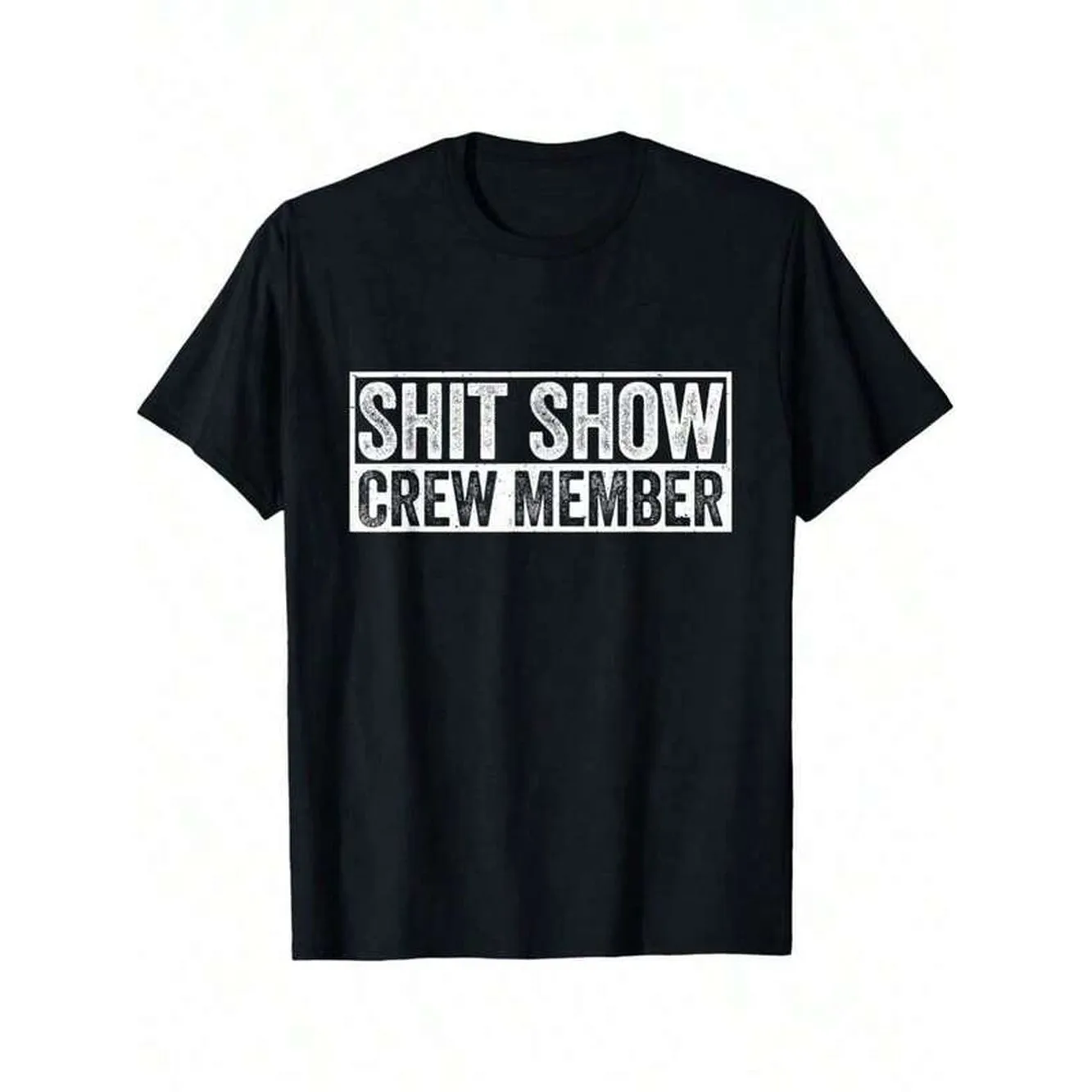 Camiseta divertida de miembro de la tripulación del programa de entretenimiento, talla pequeña, para hombres, mujeres, parejas | Camisetas, Estilo Urbano, Camiseta Cómoda, Camiseta Informal de Verano, Camiseta Moderna Imprescindible, Cuello Redondo, Tela de Elasticidad Media, Ajuste para Todas las Estaciones