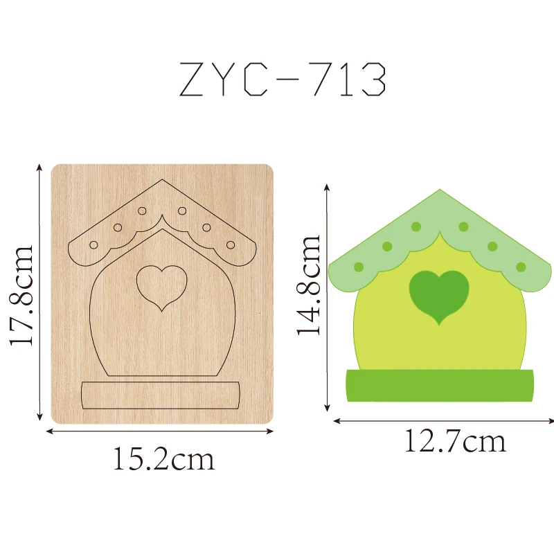 ZYC-713 houten huisvorm geschikt voor stansmachines