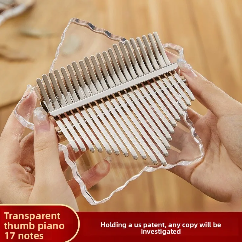 21-tone Thumb Piano, Kalimba Piano For Beginners, Genuine Girls Finger Piano, Crystal Musical Instrument Portable