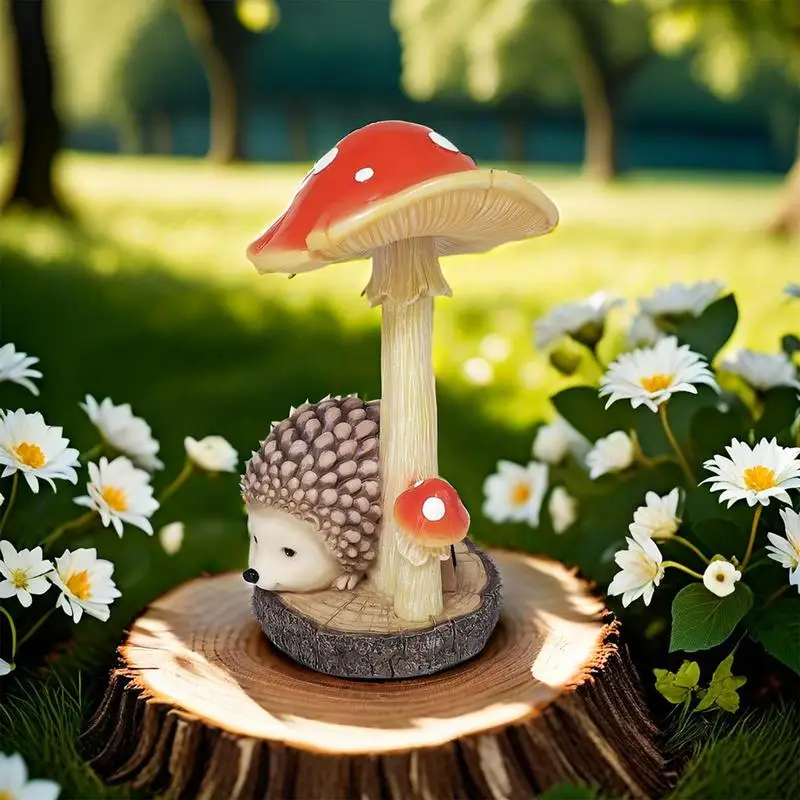 Solar Mushrooms Outdoor Decor Solar Powered Mushroom Shaped Yard Lights Cute Mushroom Figurine Lights Waterproof For Garden