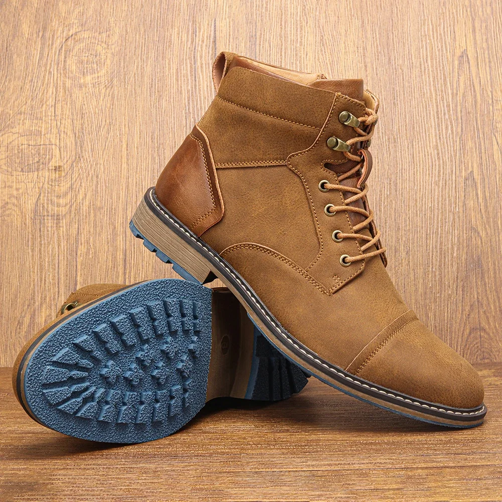 

PopNew Arrivals Men's Boots 2025 Fashion Comfortable Brand Leather Boots
