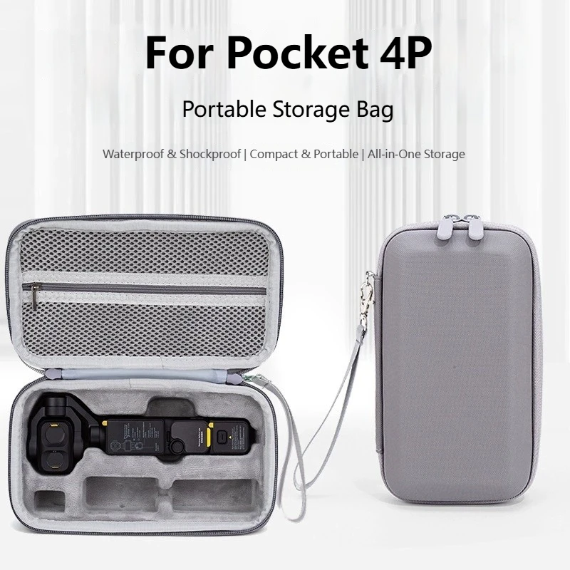 Hard Carrying Case for DJI Osmo Pocket 4P Shockproof Storage Bag Portable Protective Handbag Box Action Camera Accessories