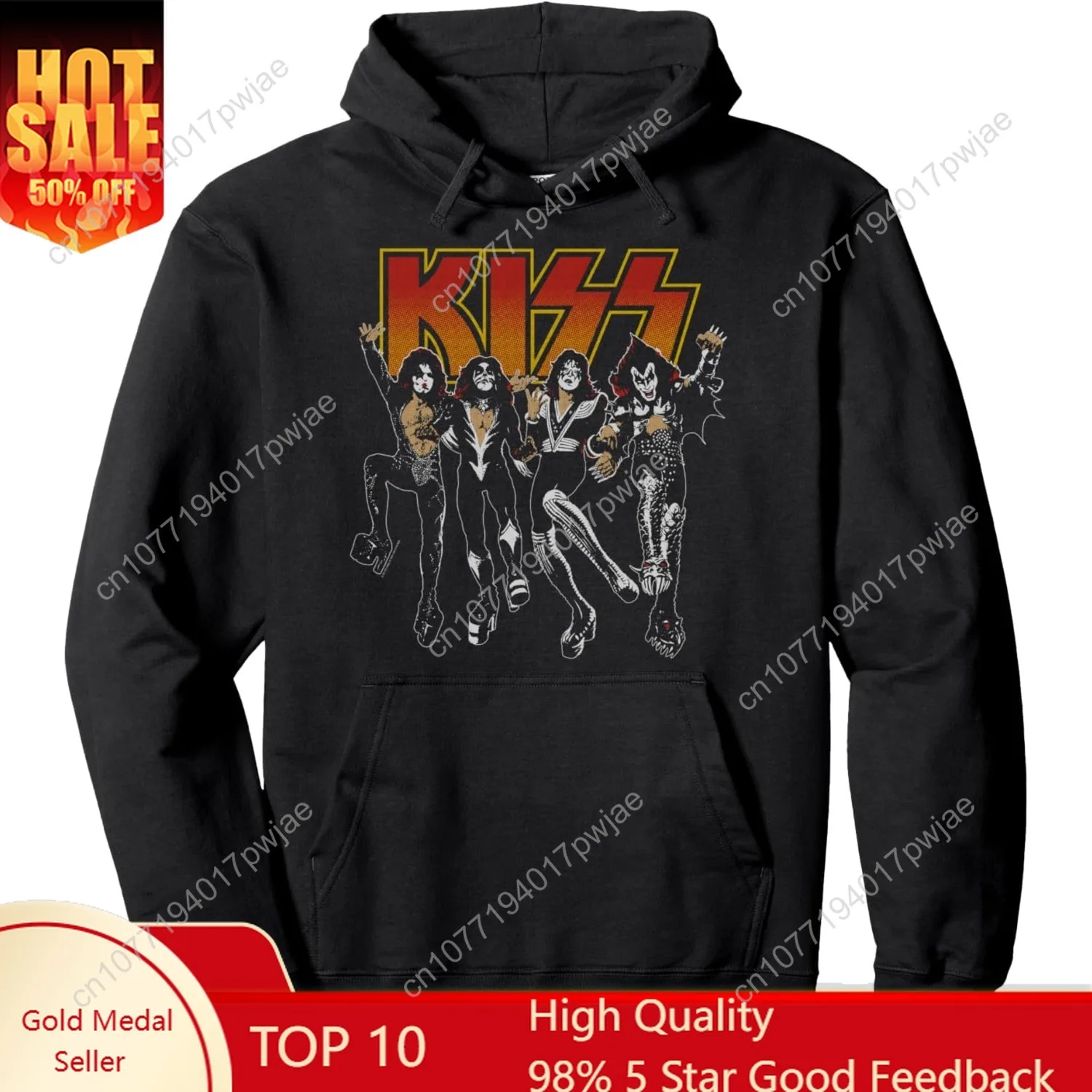 

KISS - Толстовка-пуловер с героями мультфильмов Destroyer