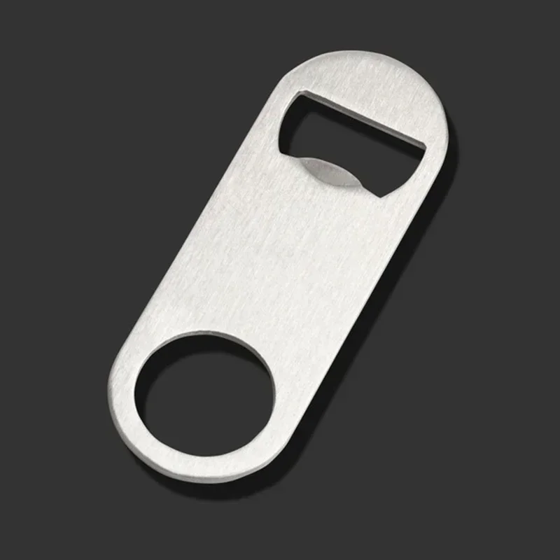 Mini Durable Beer Bottle Opener Stainless Steel Flat Speed Bottle Cap Opener Remover Bar Blade Kitchen Tool