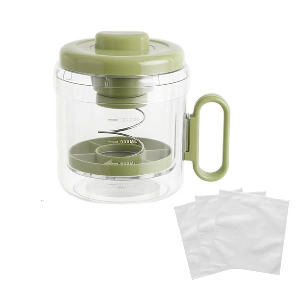 

Fine Mesh Greek Yogurt Filter Pressure Spring with Handle Homemade Yogurt Strainer Detachable Reusable Greek Yogurt Maker Tea