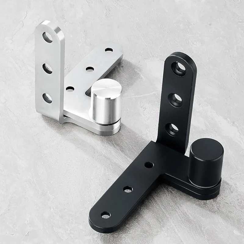 2pcs/pair Stainless Steel Heaven Earth Pivot Invisible Door Hinge Indoor  Wooden Cabinet Load-Bearing Hinge Upper Lower Ppivot
