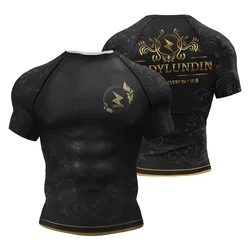 CODY LUNDIN Muay Thai Wear Brazilian jiu jitsu Rashguard bjj No Gi Rash Guard Compression Training T-shirts Combat Boxing Blouse