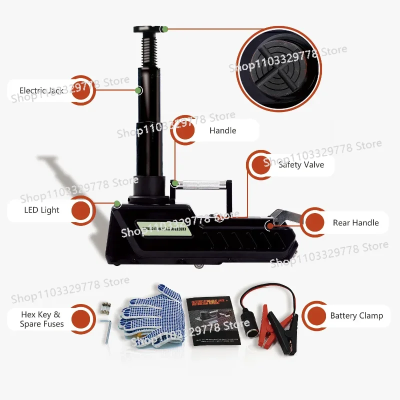 NEW DESIGN 15T 200-520mm Portable Mini RV Electric Hydraulic Car Jack