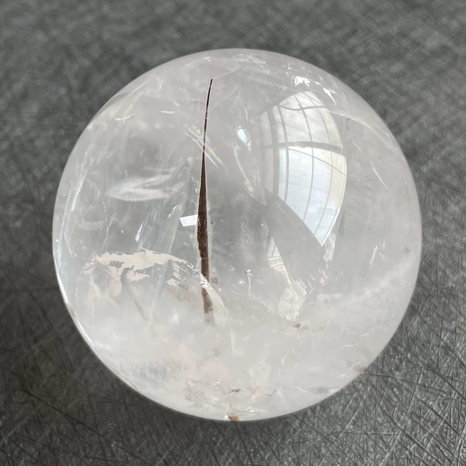 

311g Natural Crystal Ball Tourmaline Sphere Rock Decoration Rough Polished Quartz Stone Healing W5