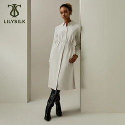 Abito drappeggiato in corda di seta LILYSILK