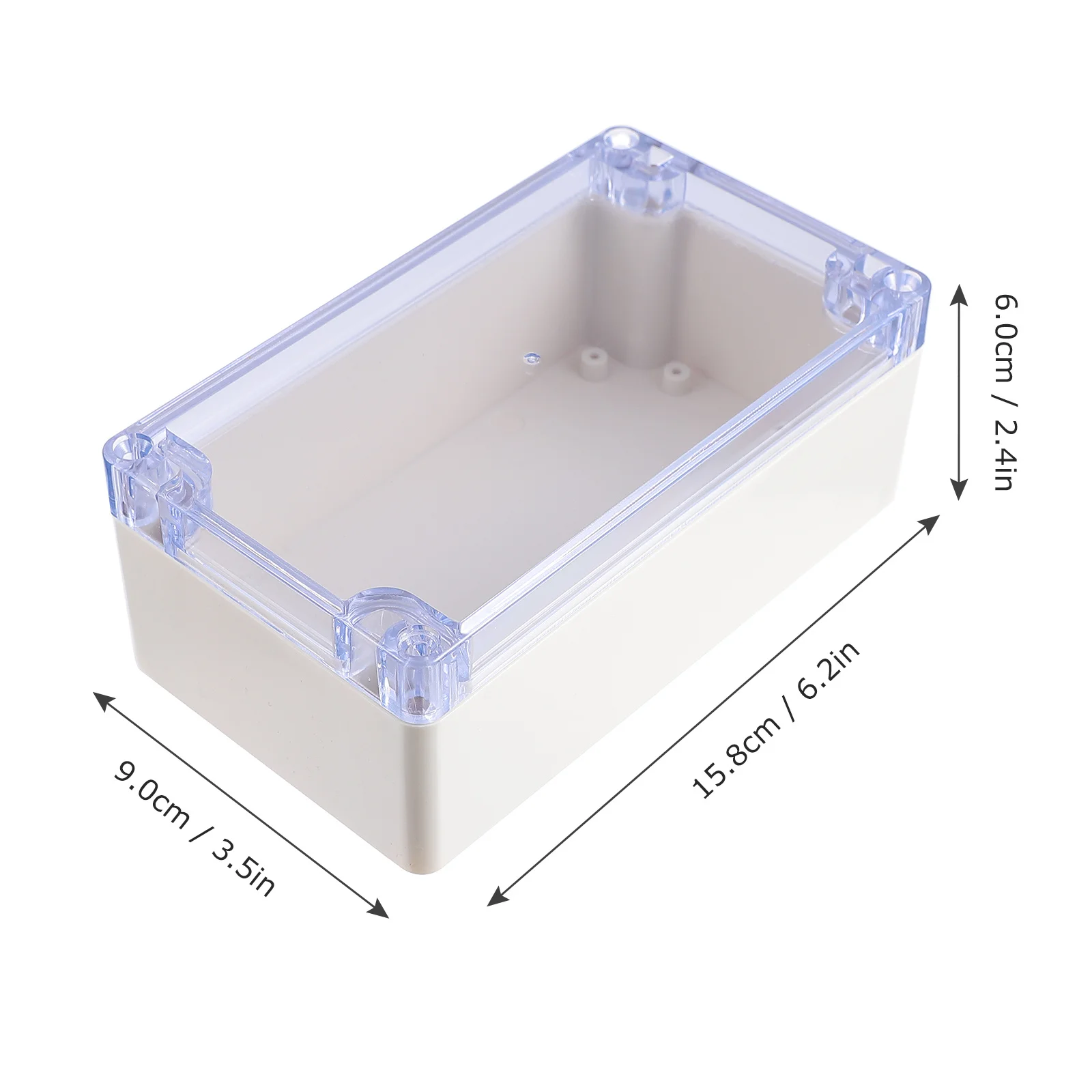 البلاستيك ABS صندوق وصلات مقاوم للماء الغبار مشروع كهربائي الضميمة خزانة توزيع التحكم في الأماكن المغلقة والخارجية