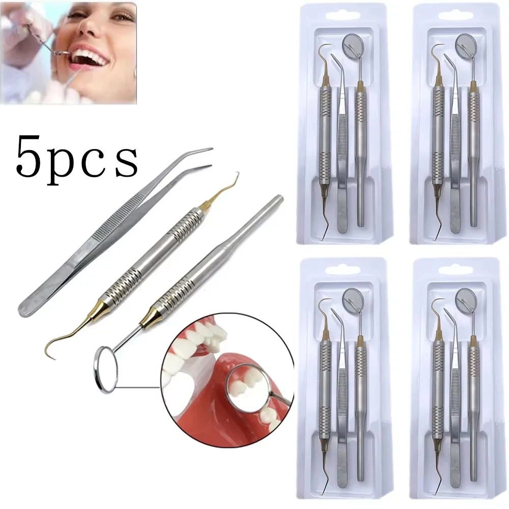 5pcs Dental Double Ended Mouth – обзор и цена Dental Mirror Probe
