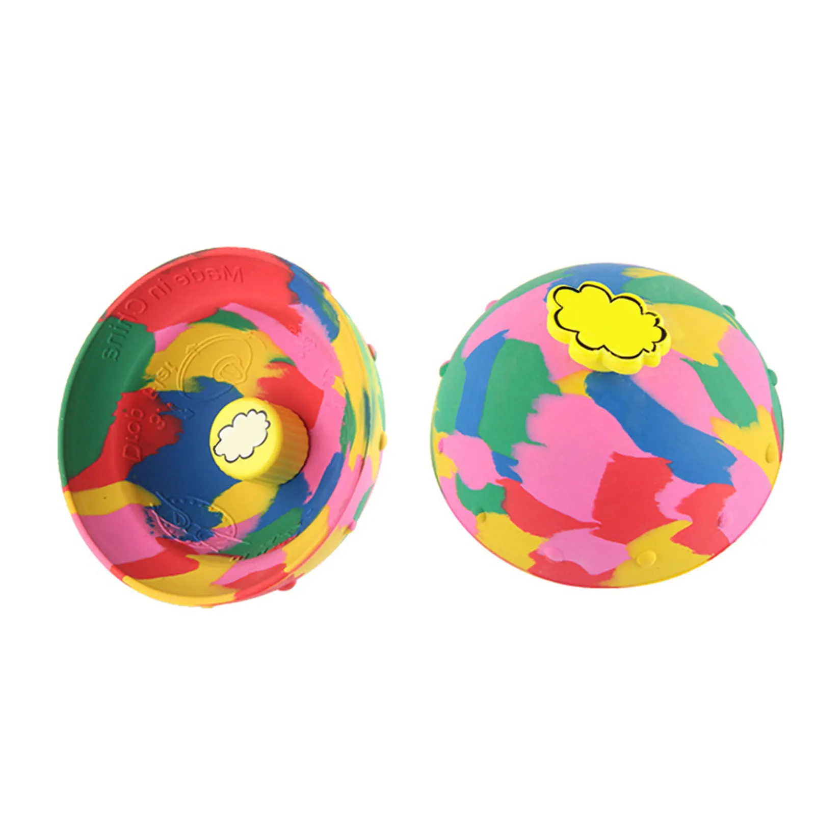 

Creative Elastic Toy Camouflage Bounce Bowl Soft Hip Hop Jumping Creativity Outdoor Game Christmas Gift Anti Stress Toy