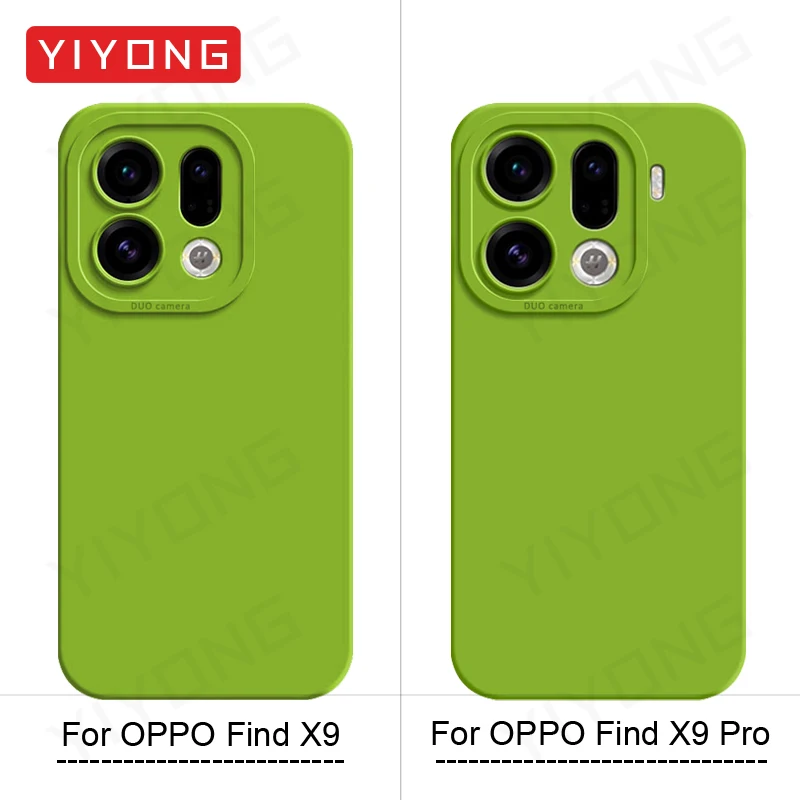 For FindX9 Pro Case YIYONG Silky Feel Liquid Silicone Soft Cover For Oppo Find X9 Pro X8 Ultra FindX8 5G Global Phone Cases