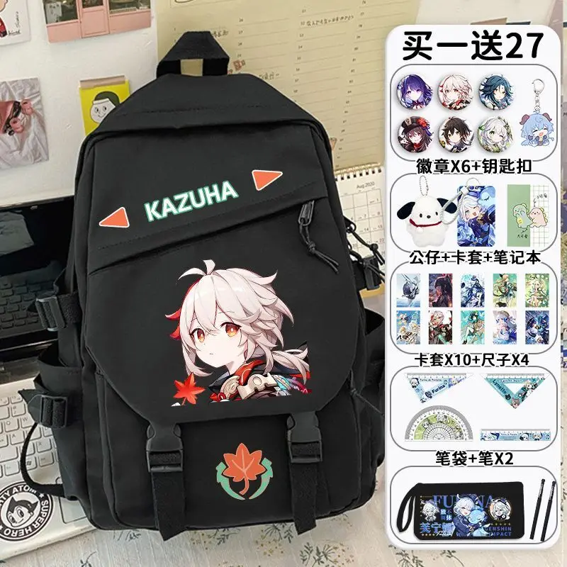Genshin Impact Naxia Soldier Game Anime 2024 Model Boys Girls, Large Capacity Backpack For Middle And Primary School Studen