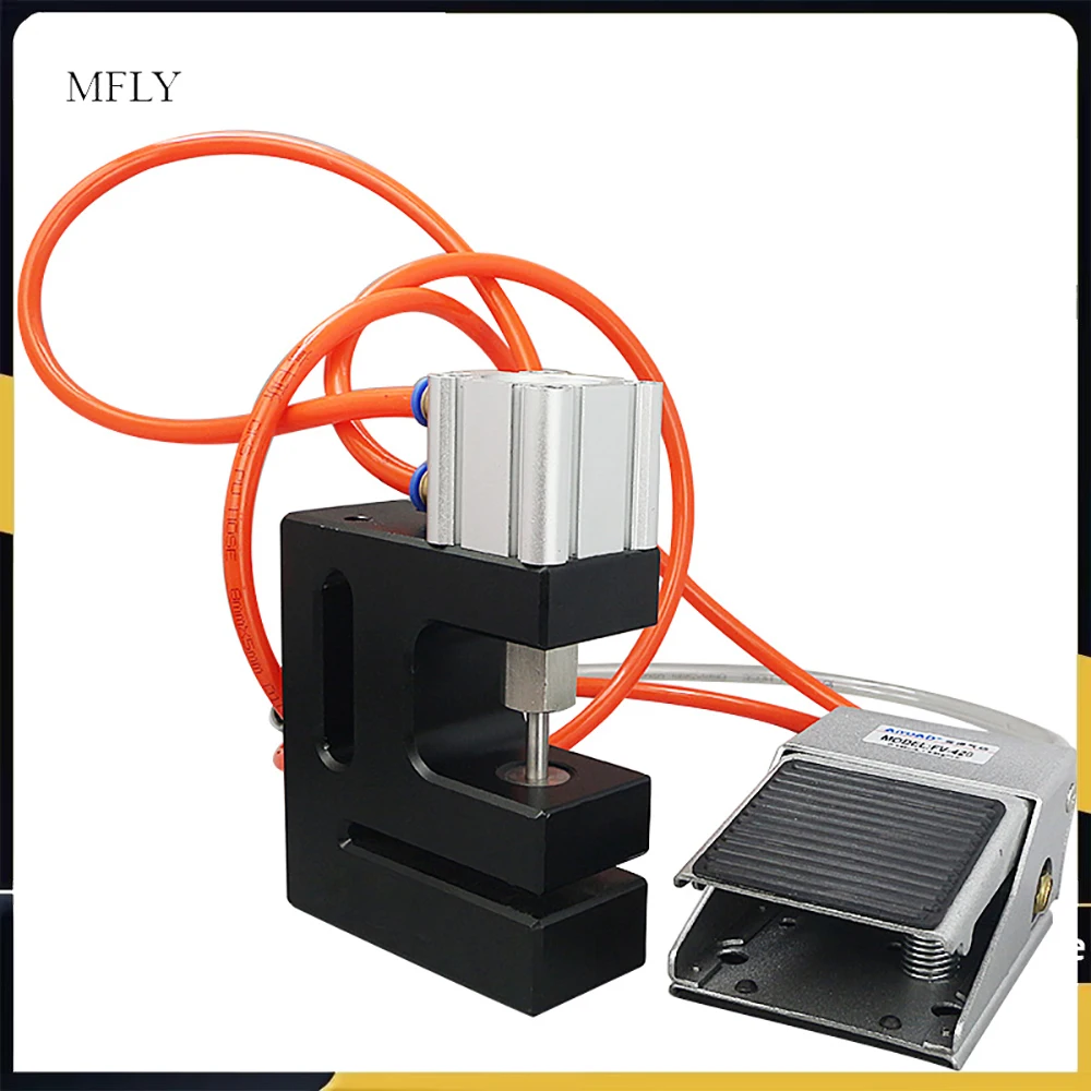 Pneumatic Round Hole Puncher BOPP Plastic Bag PP Film Bag Punching Machine 6MM