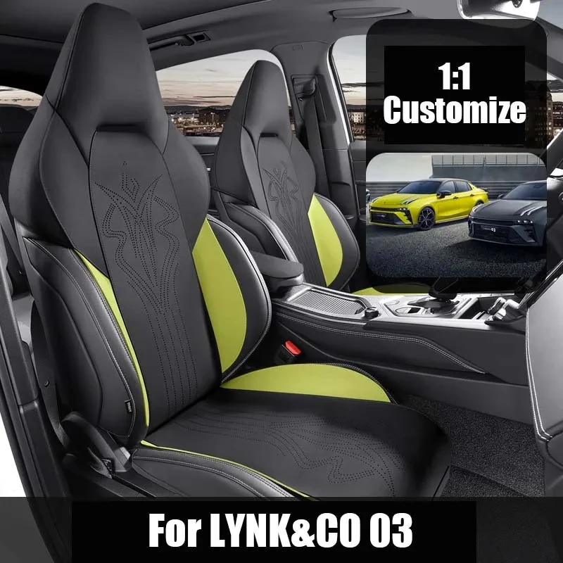 Motoptes Custom Fit Car Accessories Suede Saddle Seat Cushions Pad Half Covered For Geely Lynk & Co 03