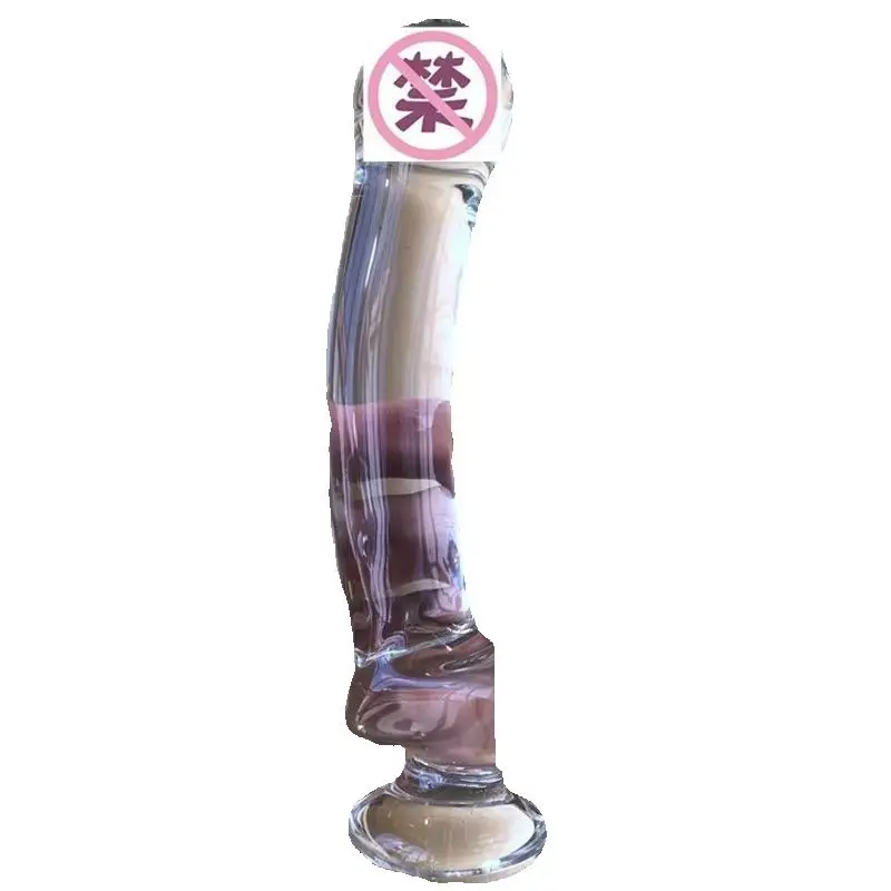 Anal Plug Female Anal Masturbation Apparatus Glass Rod Simulation Penis Couple Sex 250x44mm