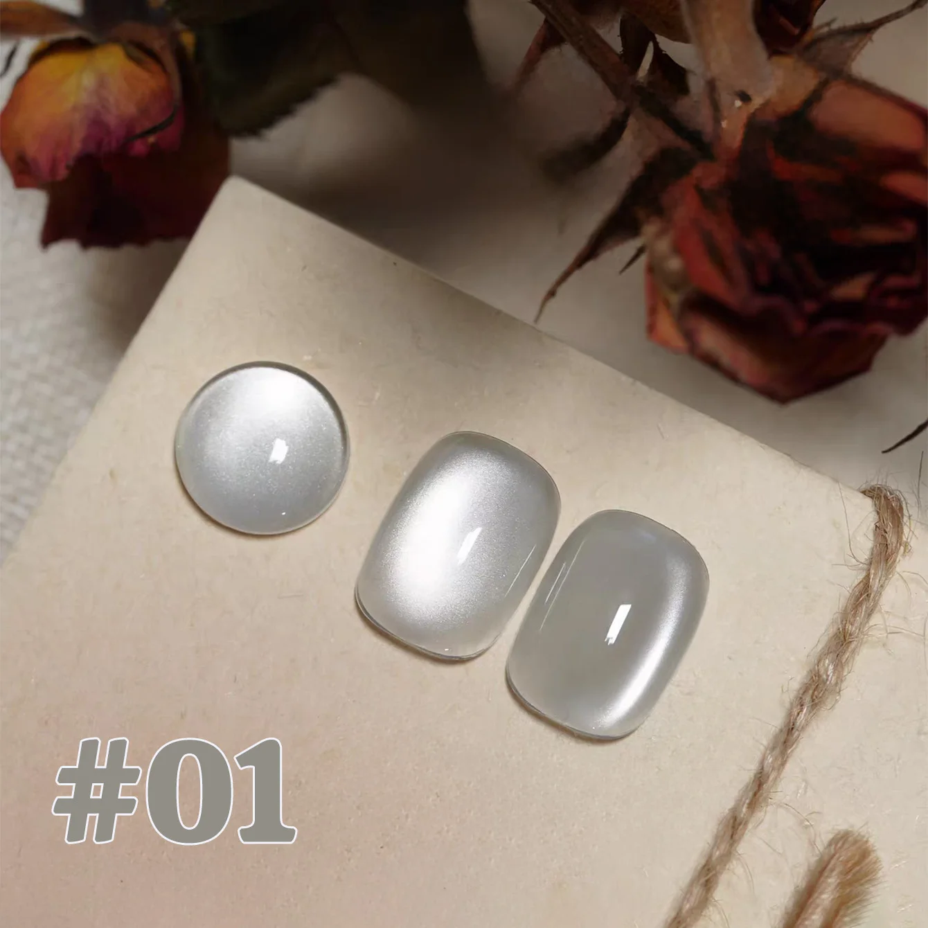 12ML 1-16PCS Beach Essentials Summer Nails Top Selling Fenglin Evening Moonlight Cat Eye Green Glass Bead Magnet Gel Nail Polish