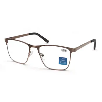 Modfans 男士防藍光閱讀眼鏡,金屬鏡框,雜誌閱讀放大鏡,老花鏡片,度數+0.75~4.0 10 最佳銷售 屈光度眼鏡 - №9