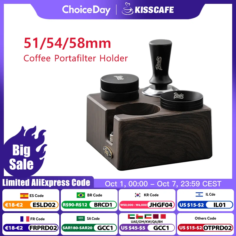 Kaffee Tamping Station Stehen Siebträger Halter 51MM 54MM 58MM ABS Für Delonghi Breville Espresso Zubehör Barista werkzeuge