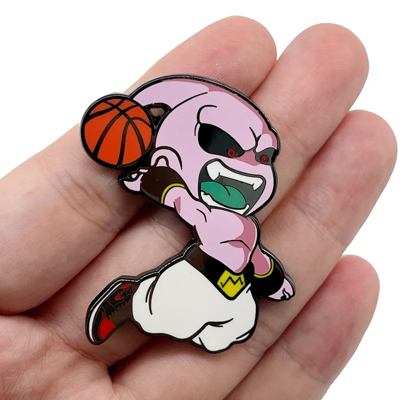 Majin Buu Pendant Pins Anime Dragon Ball Z Badge Japanese Manga Brooches for Bag Backpack Clothing Lapel ACG Cosplay Gift Decor