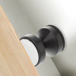 2 Stück verstellbarer Bett rahmen Möbel Absturz sicherungs stopper Anti-Shake-Werkzeug halter 4,2x4cm Kopfteil Wand schwarzer Kunststoff