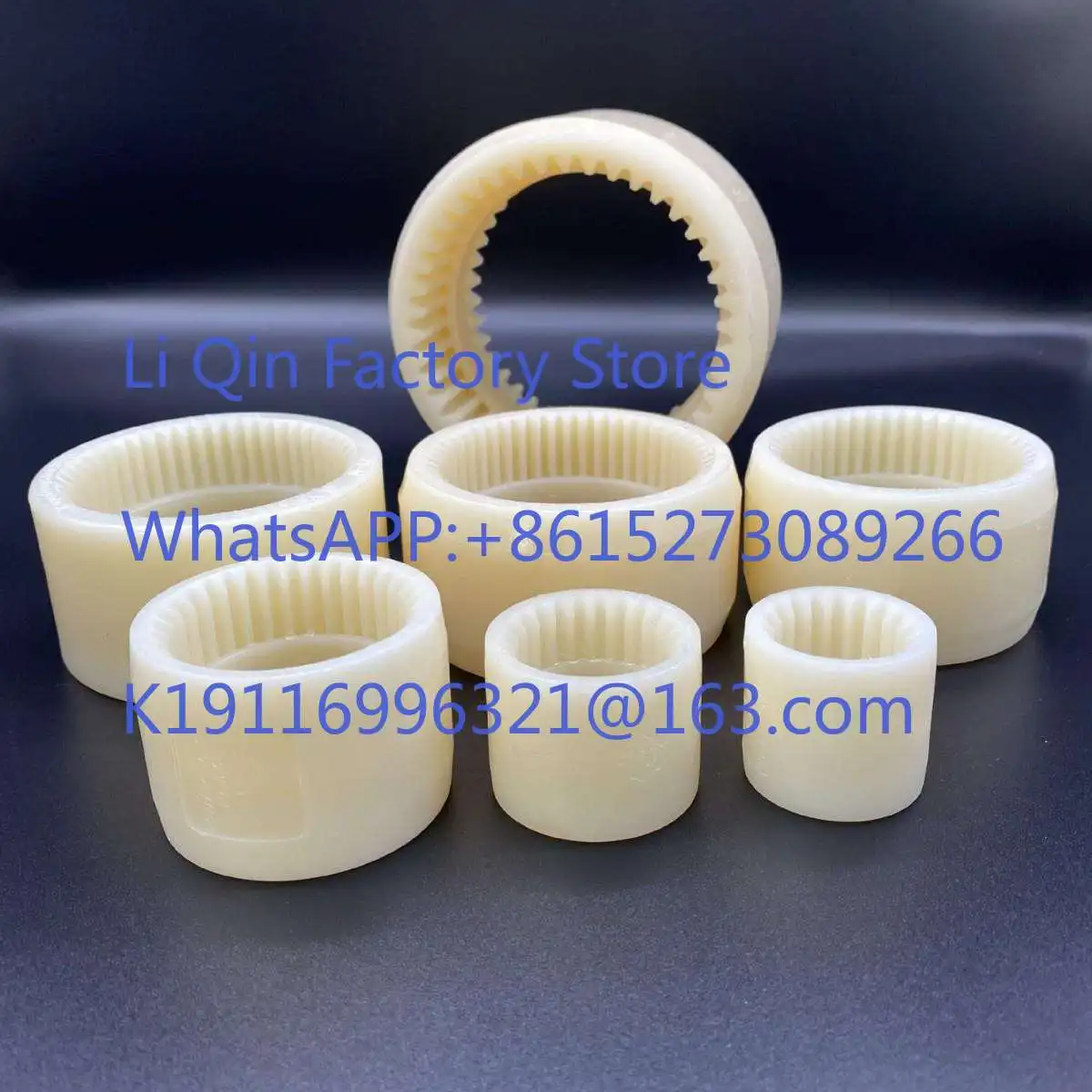 M14 nylon inner gear sleeve white rubber disc coupling
