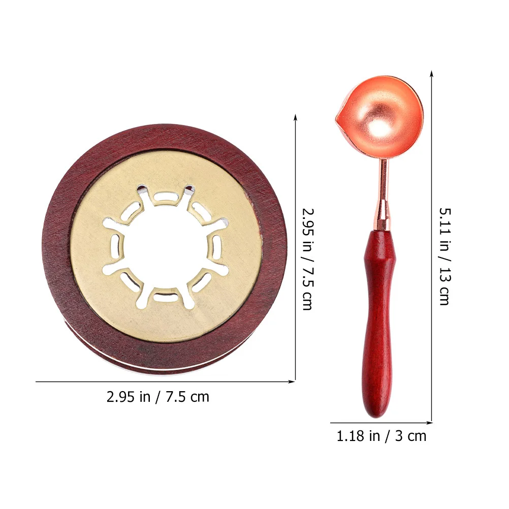 مجموعة واحدة من ملعقة تدفئة ختم الشمع متضمنة سهلة الاستخدام ومتينة وعمر خدمة طويل وتصميم مجوف هدية لتقوم بها بنفسك لتدفئة ختم الشمع