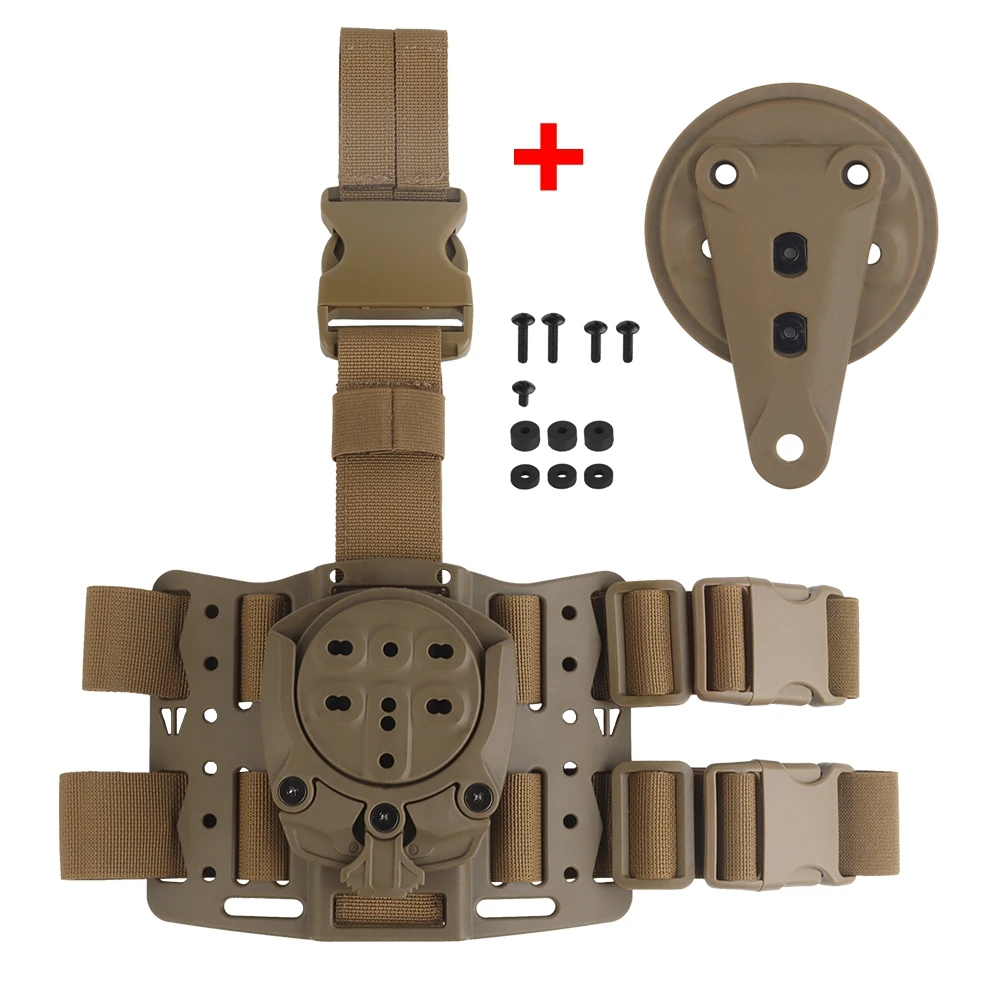Funda de muslo táctica modular – Thigh Rig 360° compatible G17 M9 PX4