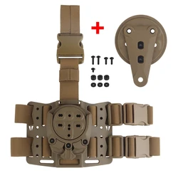 Tactical Drop Leg Platform 360 Degree Leg Strap Hunting Gun Holster Thigh Holster Modular Holster Adapter for G17/19 M9 PX4