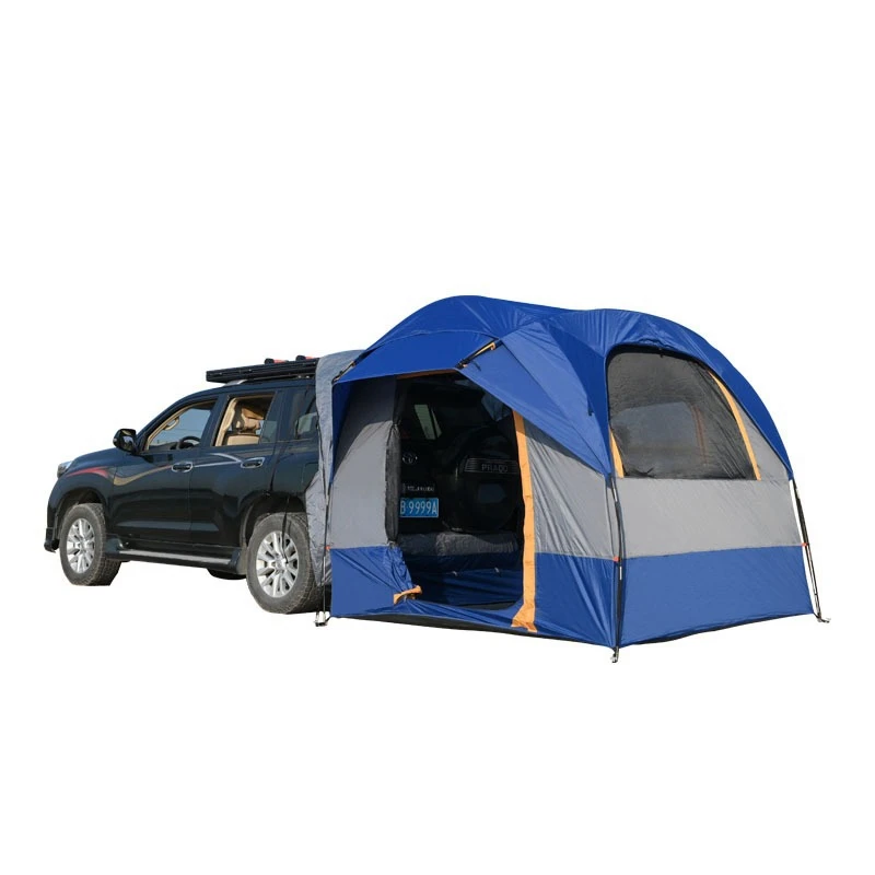 Carpa Trasera para Auto, SUV, Camping al Aire Libre, Doble Plataforma, Plegable, Impermeable, Universal, para SUV/MPU, 3-4 Personas, Protección Solar