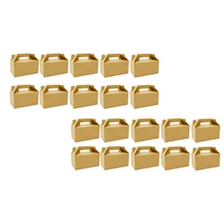 25 Pcs Fried Chicken Box Food Takeaway Boxes Packaging Burger Packing Cases Easy to Seal Kraft Paper Creative Design