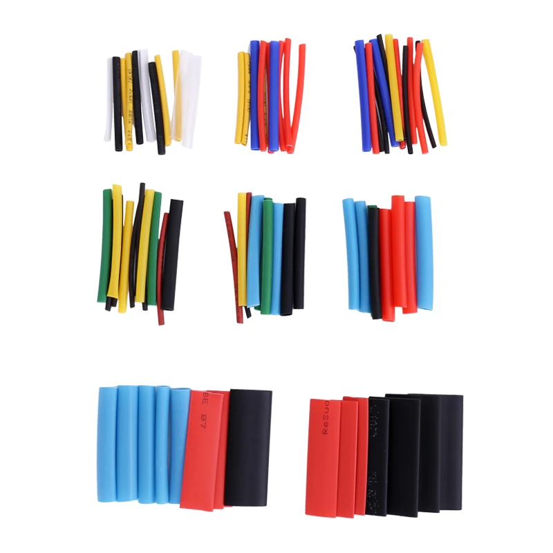 164-800pcs Heat Shrink Tube Thermoresistant Tube Assorted Kit Insulation Termoretractil Shrink Wrapping Electric Wire Cable Diy