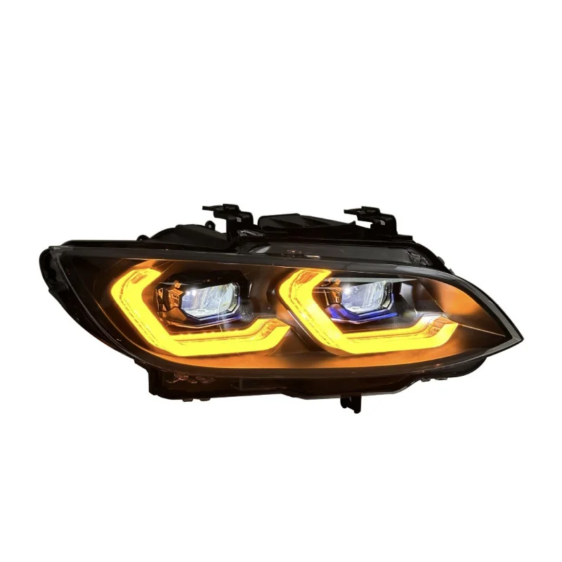 Specially designed for the 06-09 (B-M-W) 3 Series headlight assembly E92 E93 M3 modified with dual color LED lens headlights