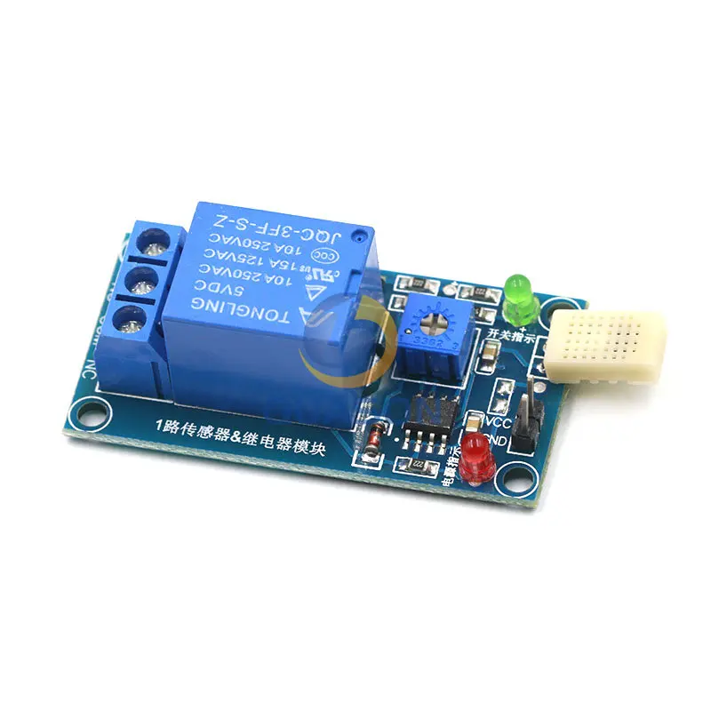 HR202 DC 5V 1 Channal 1CH Humidity Sensor Switch Relay Module Control Board Humidity Sensor Module forArduino