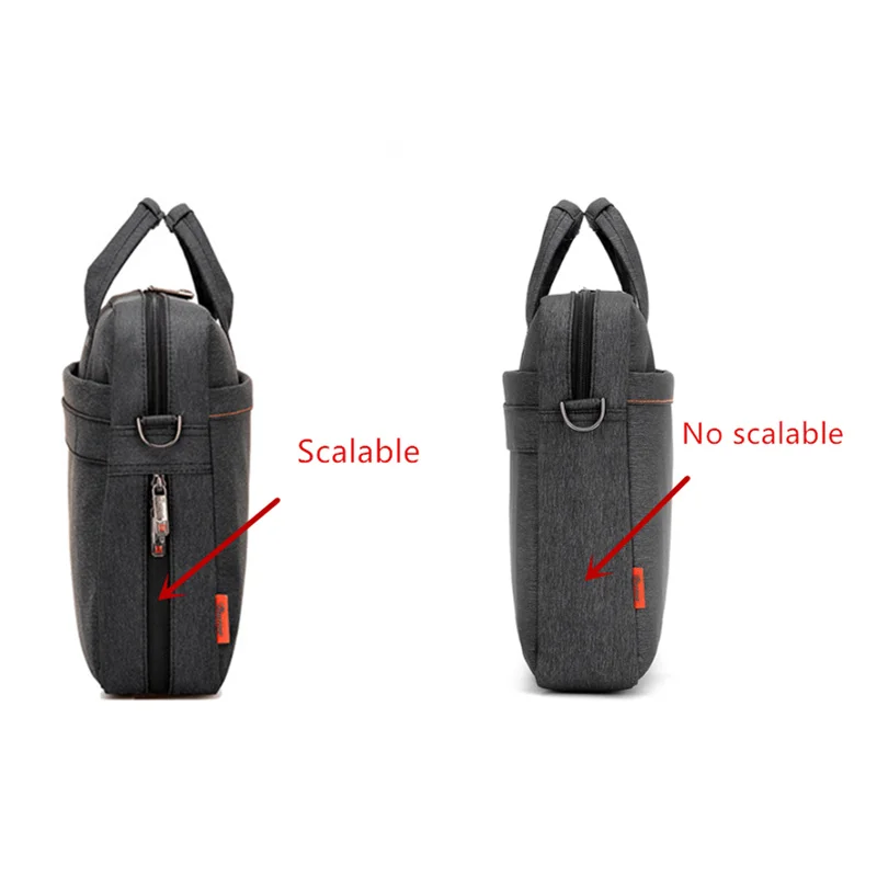 Imagem -05 - Bolsa de Laptop à Prova Dágua Bolsa Versão Extensível 17.3 17 15.6 14 13 Polegadas Proteção Airbag Bolsa de Computador Homens Mulheres Bolsa de Ombro