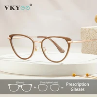 VICKY nuevas gafas de lectura de luz azul de diseño Retro de ojo de gato Simple personalizadas prescripción fotocromática personalizable S11916