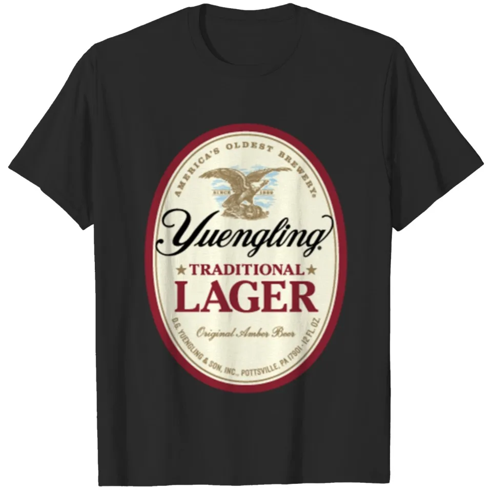 Yuengling T-shirt Vintage Short Sleeve Crew Neck Clothing Slim Fit Brand