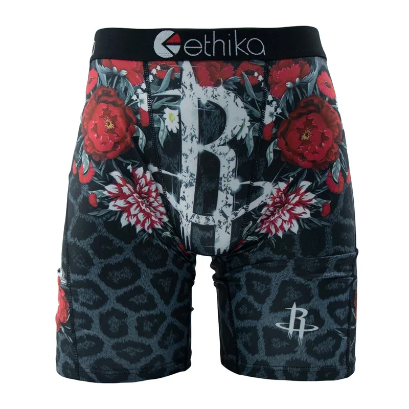 ETHIKA Fashion Sexy Print Men Underwear Boxer Cueca Panties Lingerie Underpants Boxershorts Trunks Men\'s Boxers Briefs plus size