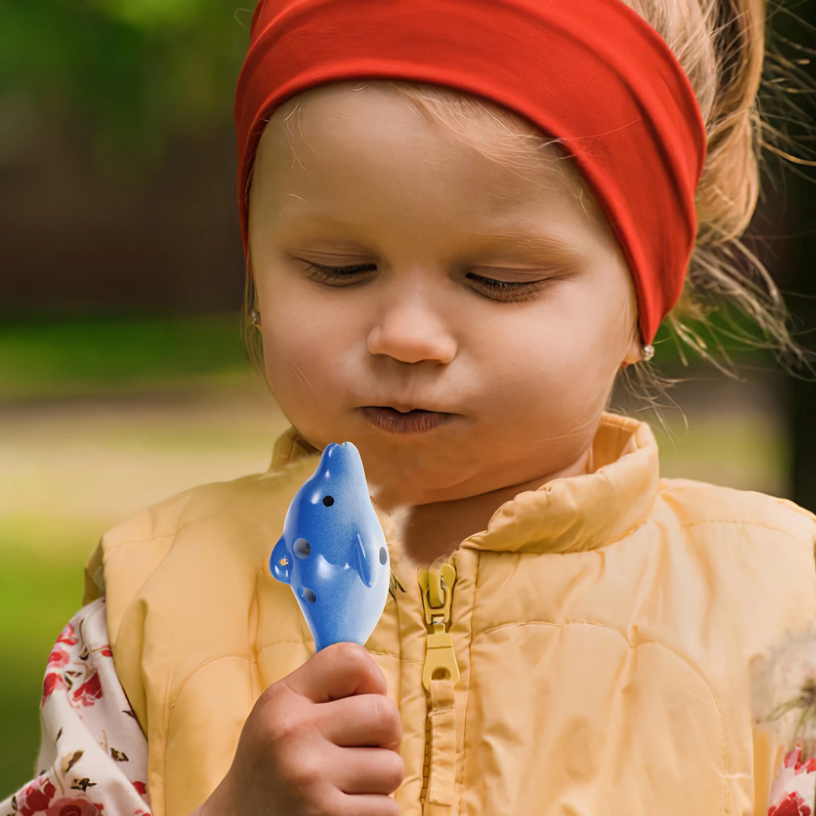 

6-Hole Dolphin Ocarina in Delicate Color Premium Ceramic Material Comfortable Hold for Kids and Adults Portable Practice Wind