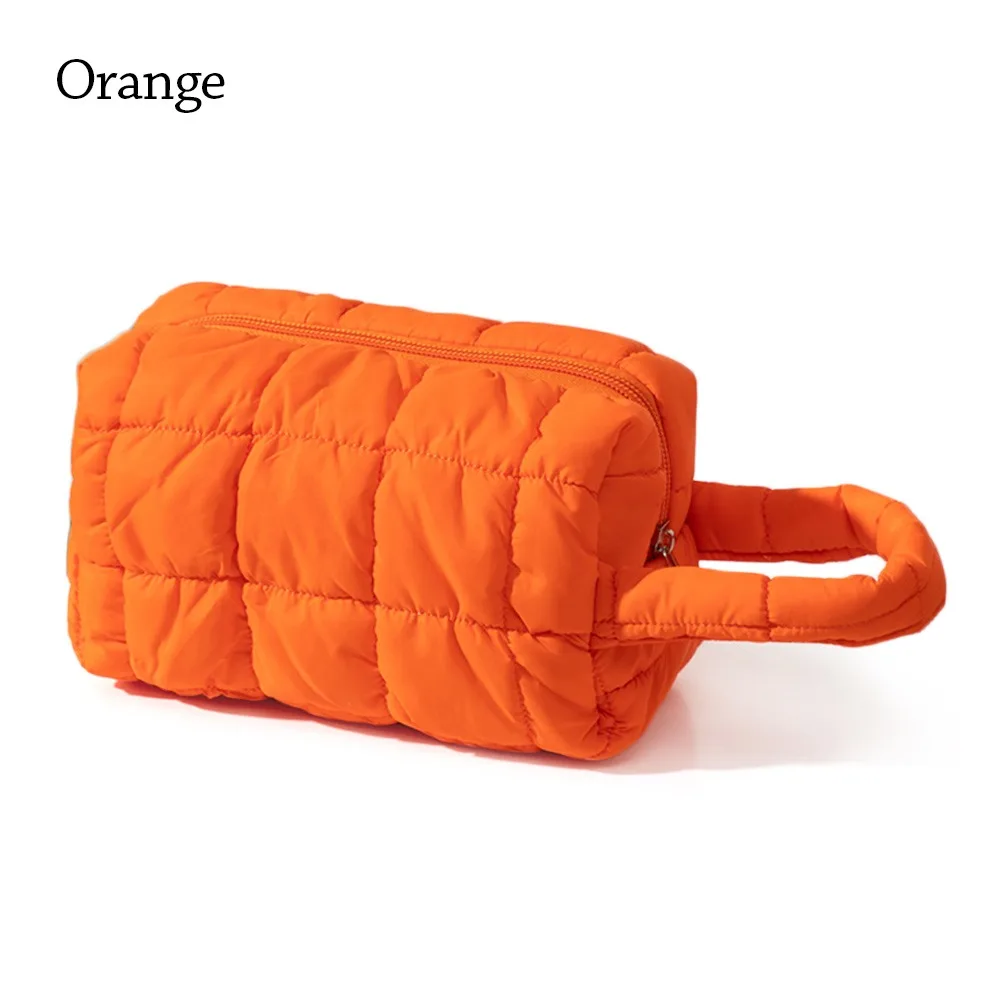 

Trendy Handheld Makeup Bag Solid Color Multi-functional Toiletry Bag Large Capacity Storage Bag Home Travel