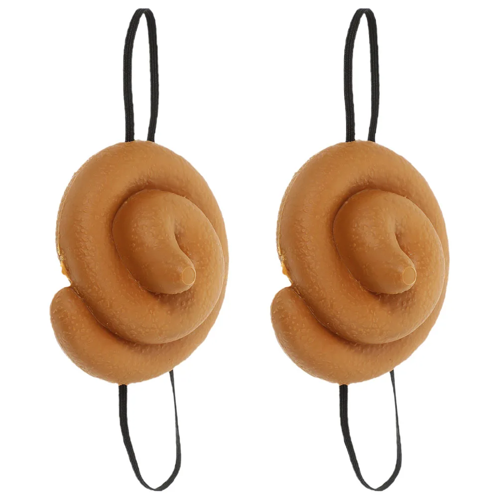 

2 Pcs Simulated Poop Hat Funny Simulation Shape Fake Hats Prank Toys for Party Adult Headgear Cartoon Lifelike