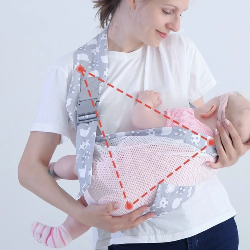 الكرتون الطفل التفاف الناقل الرضع الكنغر حقيبة الوليد الجبهة عقد حقائب الظهر الرضع القطن نوع عقد أفقي