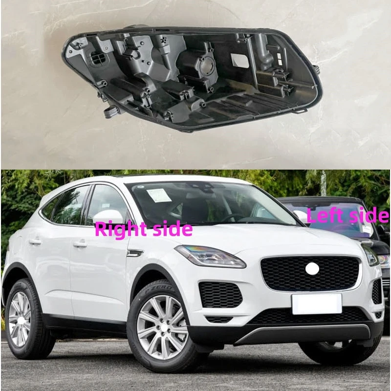 For Jaguar E-PACE 2018 2019 2020 2021 Headlight Base Replacement Headlamp House Headlight Black Back Rear Shell