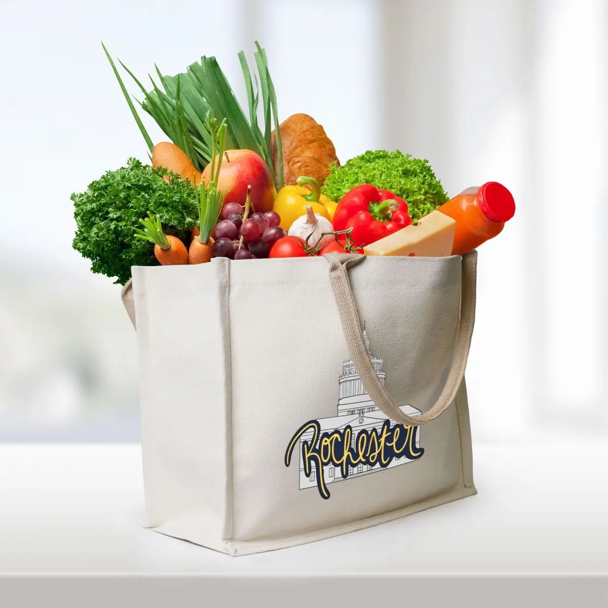 Rush Rhees Rochester Tote Bag Gift bag woman shopping bag tote bags men